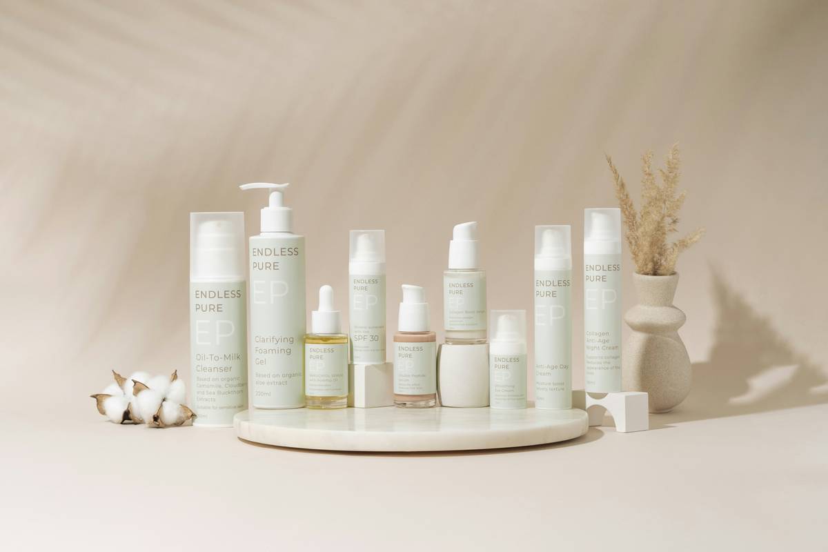 Close-up of smooth, hydrated feet after using intensive hydrating foot lotion for one week
